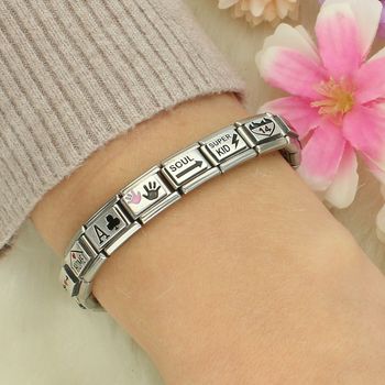 Zawieszka Nomination Link 925 ręka rodzica i córki 33020842. Srebro próby 925, różowa emalia, system Composable. Idealna na prezent. Oryginał, 2 lata gwarancji (1).jpg